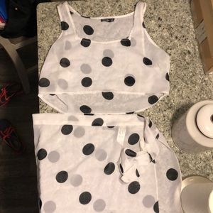 Nasty Gal Swim Cover Up Top and Skirt